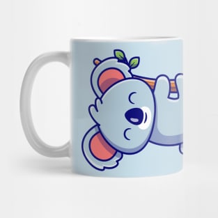 Cute Koala Hanging On Tree (2) Mug